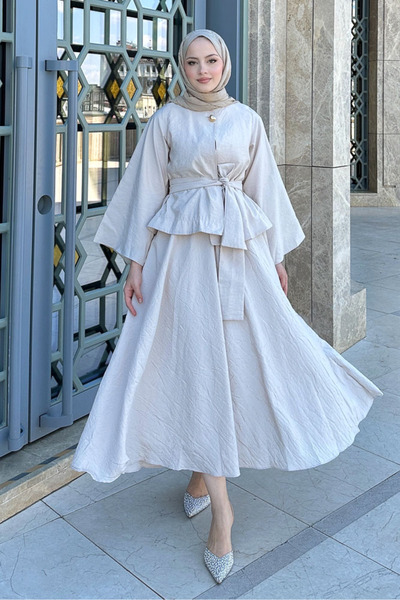 Ovn. Princess Pop Etek Takım - Bej