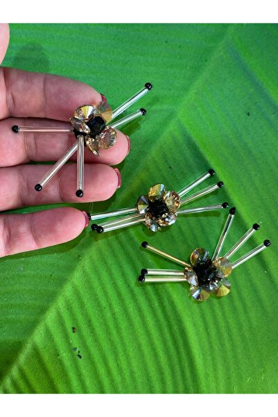 Gönülden Tasarım 3 Adet Taşlı Boncuklu Arma Seti 2x2 Cm