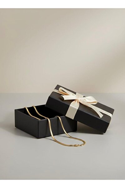 Universal Kadın Gold İtalyan Snake Zincir Kolye - Kararmaz Çelik Ezme Model