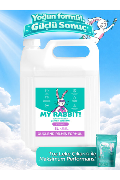 My Rabbit! Sıvı Çamaşır Deterjanı Leke Çıkartıcı Konsantre Formül, Derin Temi...
