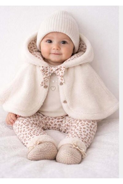 andywawa Baby Girl 3-Piece Set Ecru