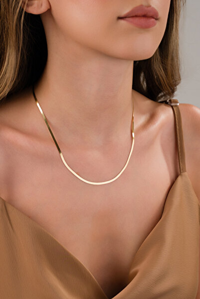 Zeynepli gold & jewelry 14 AYAR ALTIN EZME MODEL KOLYE