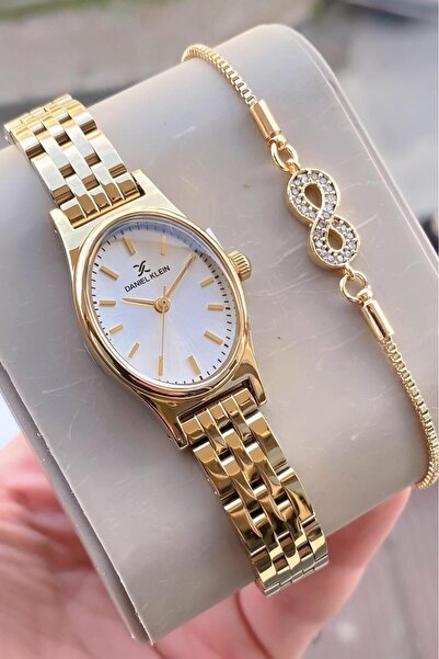 Daniel Klein Kadın Kol Saati Gold Çelik 3 Atm Su Geçirmez 2 Yıl Garantili Bil...