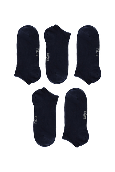 Kiğılı Set of 5 Cotton Stretch Fabric Flexible Stitch-Free Sports Socks