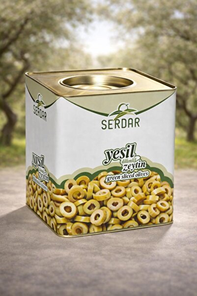 OLİVİN ZEYTİNCİLİK Dilimli Yeşil Zeytin 8 Kg