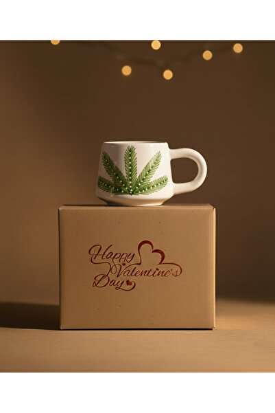 Artiser كوب منقوش بنقش شجرة الصنوبر، كوب سيراميك، كوب مصنوع يدويًا