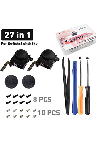 Choice مجموعة قطع غيار عصا التحكم التناظرية ثلاثية الأبعاد من داتا فروج (27 ف...