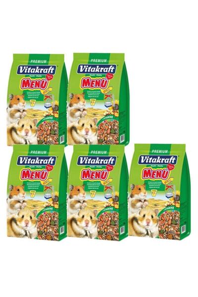Vitakraft 5 Adet Menü Hamster Yemi 1000 gr Skt:09/2025