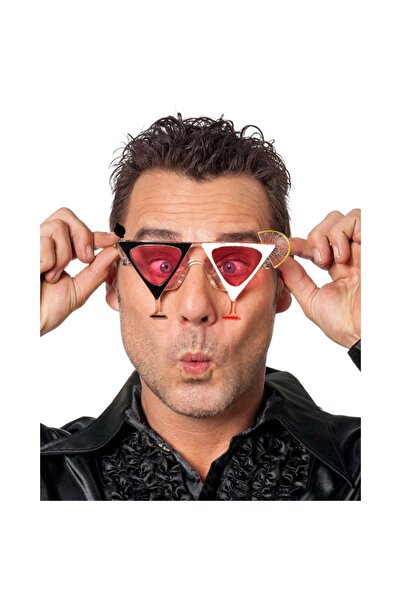 Skygo Black and White Color Martini Party Glasses