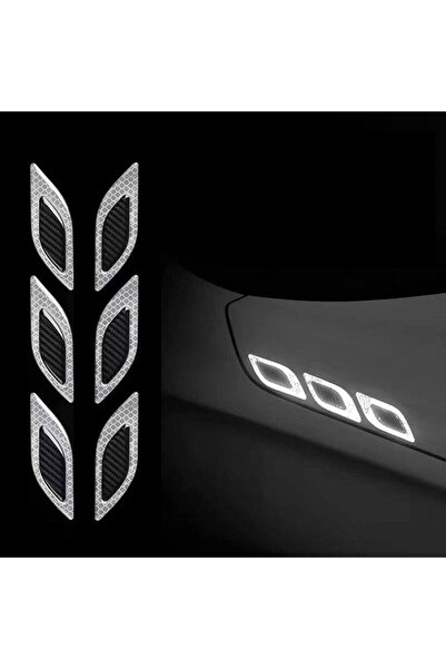 Avex Set de 2 autocolante reflectorizante cu diamant și inserție de carbon 5D...