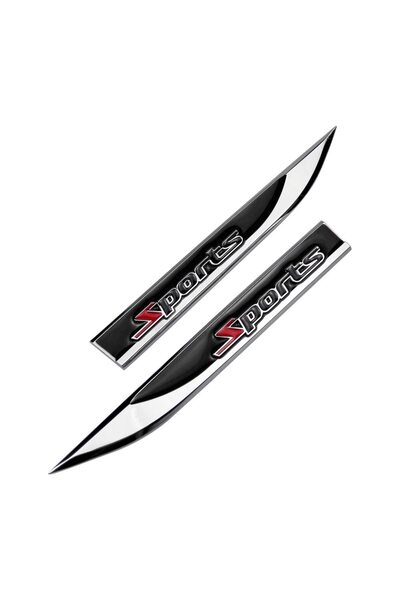 Avex Комплект от 2 метални емблеми за спортни автомобили, 3D релефни, размер ...