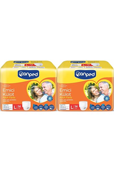 Canped Emici Külot Pants Hasta Yetişkin Bezi L - Büyük - Large Ekonomik Pk 28...