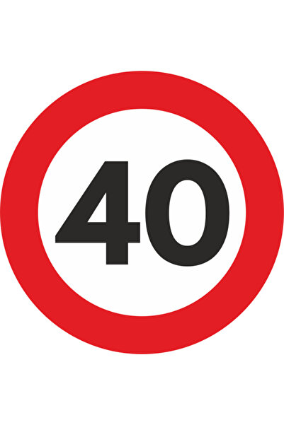 Avex Autocolant Sticker "Limita Viteza" Reflectorizant - 40km/h