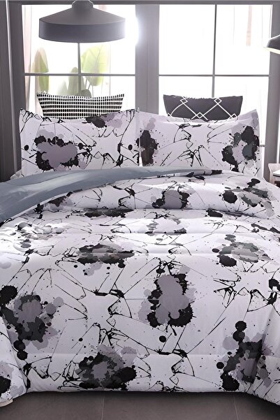 Always Čaršav I Elastična Dvostrano Bračni Set posteljine Tinta Siva