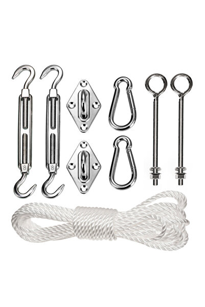 Greenbluespice Set de asamblare Umbrelă de grădină INOX GB5089 piese