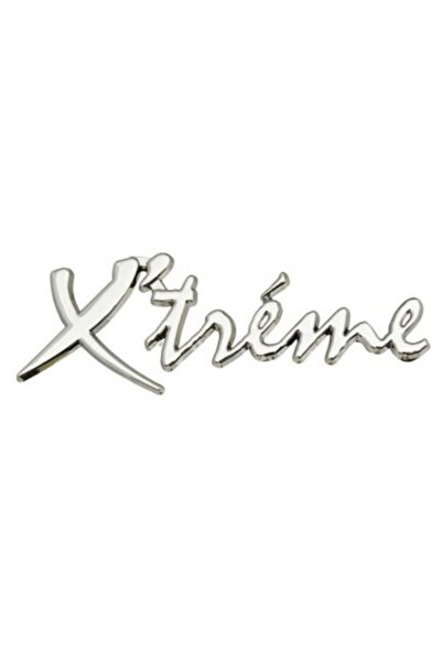 Avex Emblema auto metalica, autoadeziva, model "X'TREME", finisaj cromat, dim...