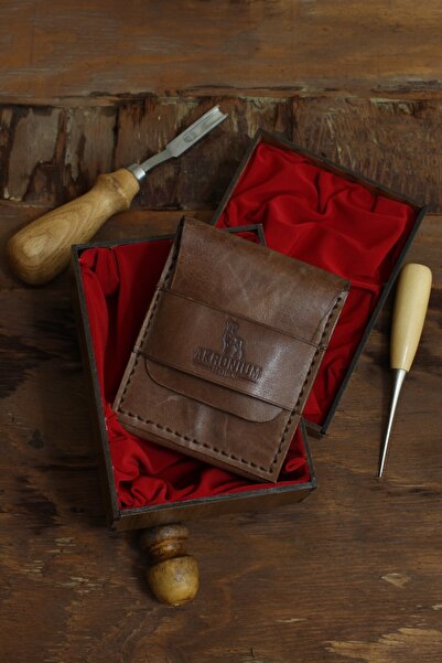 AKRONİUM LEATHER Hakiki Deri El İşçiliği Cüzdan