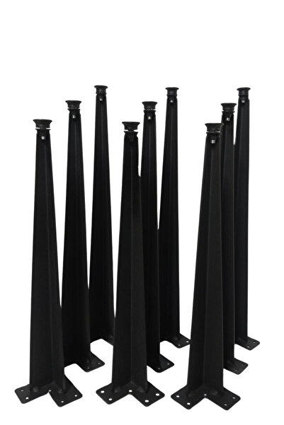 AS DESİGN 9'LU DEKORATİF METAL/DEMİR FİRKETE ZİGON SEHPA AYAĞI(3 ADET 42CM/3 ...