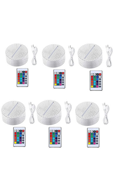 BANDAI قاعدة مصباح ثلاثي الأبعاد LED ليلي، لون CR16، 6 قطع أو 6/12 قطعة، ألوا...