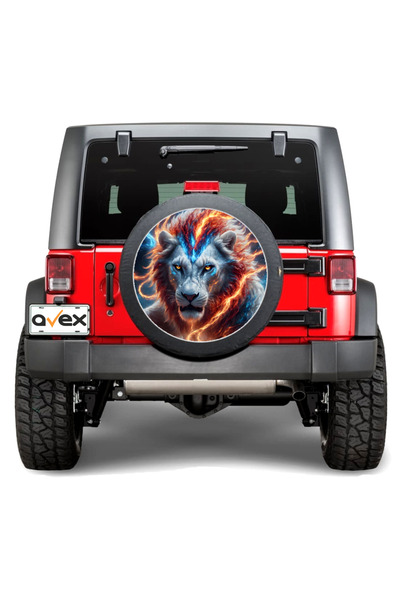 Avex Autocolant auto „Roată de rezervă” rezistent la intemperii și UV, diamet...