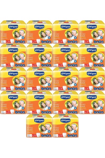 Canped Emici Külot Pants Hasta Yetişkin Bezi L - Büyük - Large Ekonomik Pk 25...