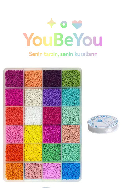 uniquehobby 24 Bölmeli Kutuda Kum Boncuk Seti Kendi Takını Aksesuarını Yapma ...