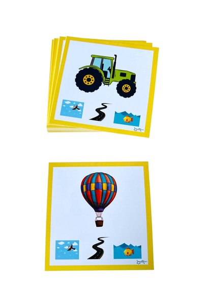 Loyameri Kidsshop Where Do Vehicles Go? Cards. Preschool, Special Education Activity Cards