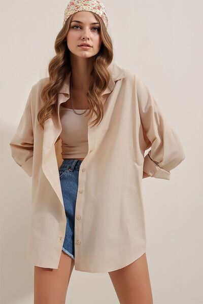 Hiccup Bdart Relaxed Fit Button down Long Sleeve Shirt