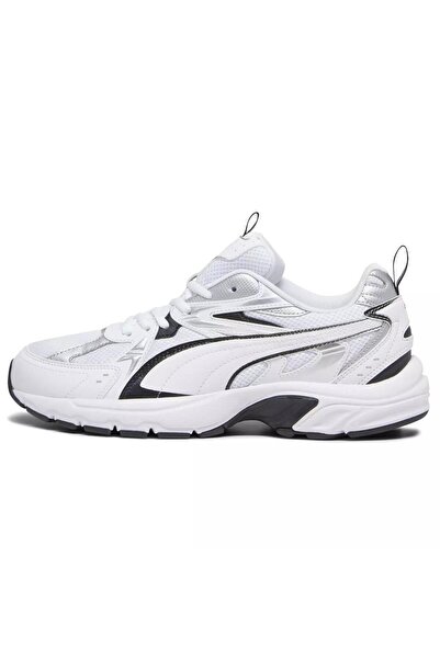 Puma 402623 01 Milenio Tech Beyaz-Siyah-Gümüş Erkek Spor Ayakkabı