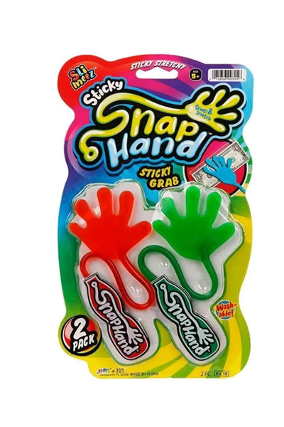 ByCaretta يد لاصقة ممتعة - أحمر - أخضر