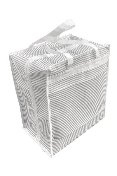 ALAS Τσάντα μεταφοράς παπουτσιών I Love Myself ριγέ γκρι