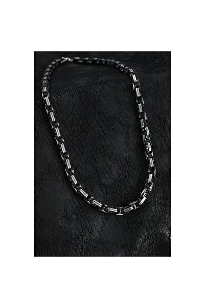 Clariss قلادة رجالية من الفولاذ المقاوم للصدأ 316L موديل سلسلة ملكية فضية اللون