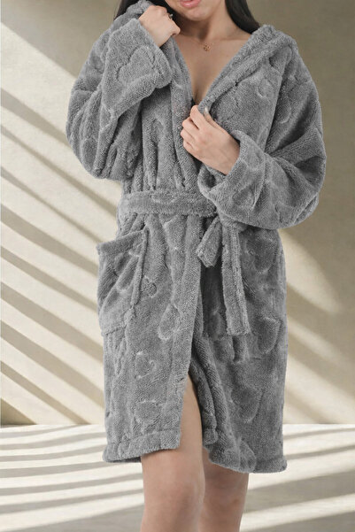 Bellahomeart Kalpli Welsoft Bornoz Lila