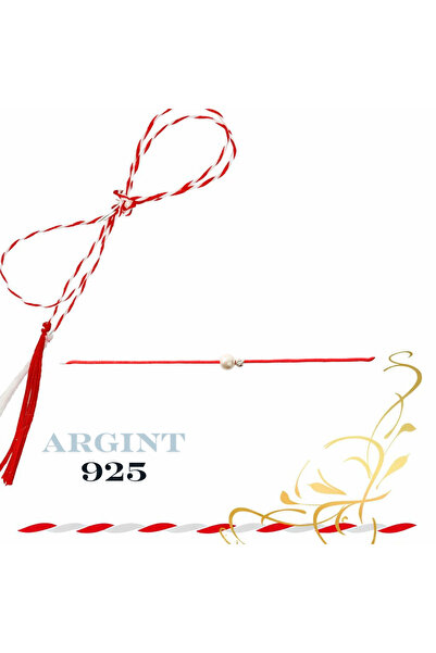 OEM Martisor bracelet with 925 silver ball and pearl