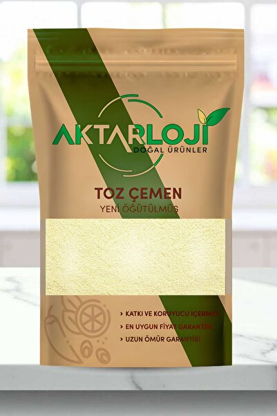 aktarloji 1 Kg Çemen Tozu / Yeni Öğütülmüş Çemen Unu - Katkısız & Doğal
