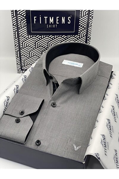 Fitmens قميص رجالي كلاسيكي بأكمام طويلة من فيلافيل بيتيرايلي سويفت مع علبة هد...