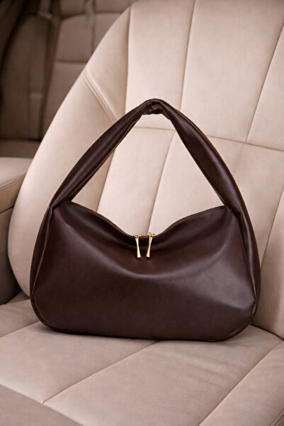 Adelina Bags Women's Casual Soft Textured Bitter Brown Hobo Daily Hand and Sh...
