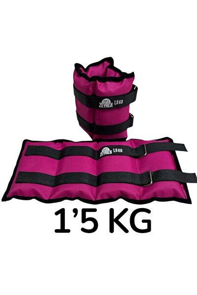 S ZEYREK 1.5 Kg × 2 Adet Toplam 3 Kg El Ayak Bilek Kas Güçlendiriçi Ağırlık S...