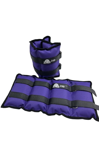 DSM S ZEYREK 2 kg X 2 Pieces Purple Hand and Foot Weights Sand Weight Set