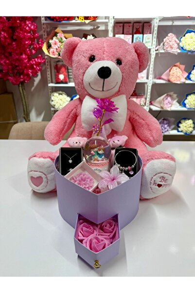 AYIEVRENİ Pembe Aşk Evreni Ikili - Sevgiliye Romantik Hediye Kutusu | Kar Kür...