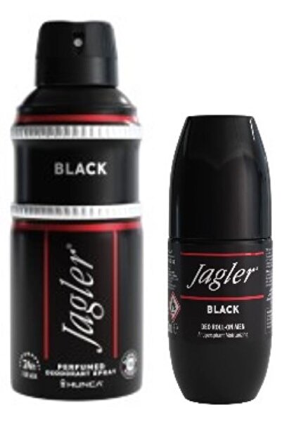 Jagler ORJİNAL Black Roll-On 50ml & Deodorant 150ml – Kalıcı Koruma ve Şık Koku