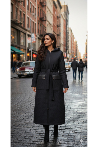 fatma kadın büyük beden kapitone kap