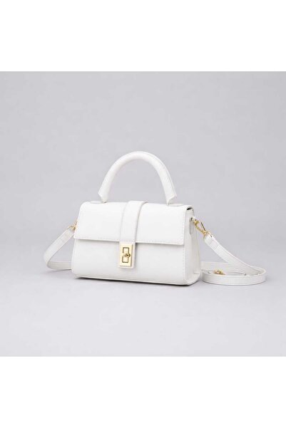 NİRELVA موديل نورا أبيض اللون للنساء، قابل للتعديل لليد والكتف