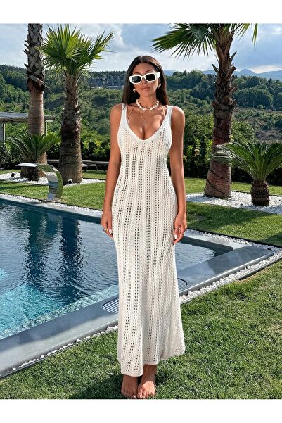 TOFAN TRİKO Πλεκτό φόρεμα παραλίας