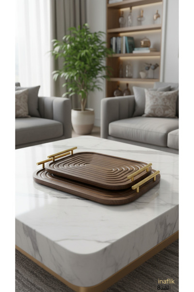 Generic طقم صواني تقديم متعددالاستخدامات بتصميم مثالي