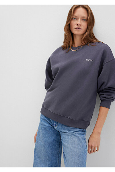 Mavi Logo Baskılı Antrasit Sweatshirt 1S10490-80932