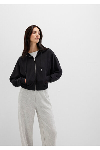 Mavi Fermuarlı Siyah Sweatshirt 1S10440-900