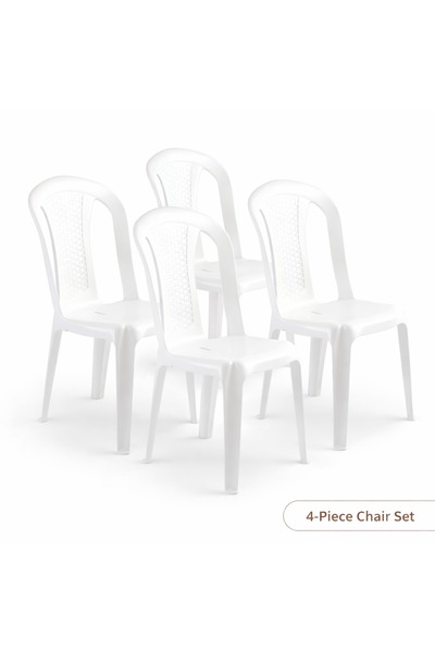 ANAKA حزمة كراسي مكون من 4 قطع قابل للتكديس