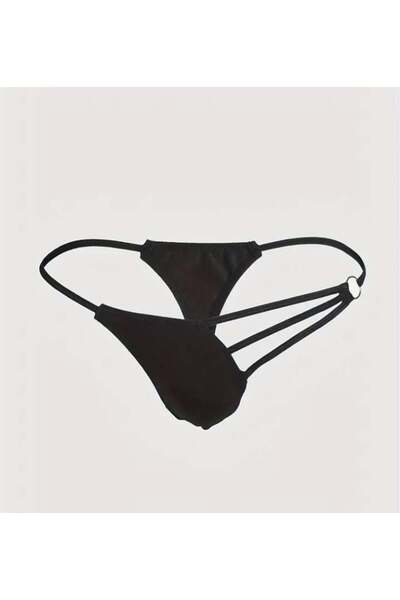 ÇAĞLAR BUTİK Lenjerie de corp pentru bărbați, metalizat, negru