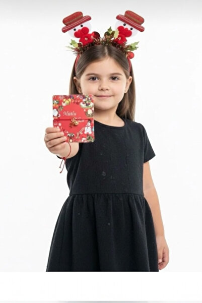 morbella Red Christmas Tree Crown and Santa Claus Bracelet Set